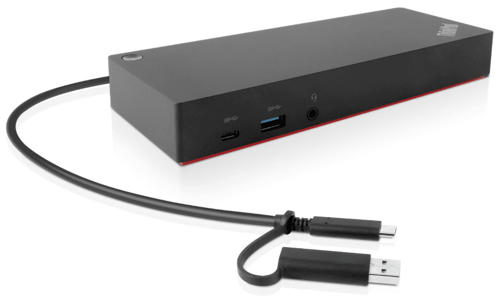 Lenovo 40AF0135EU base para portátil y replicador de puertos Alámbrico Negro