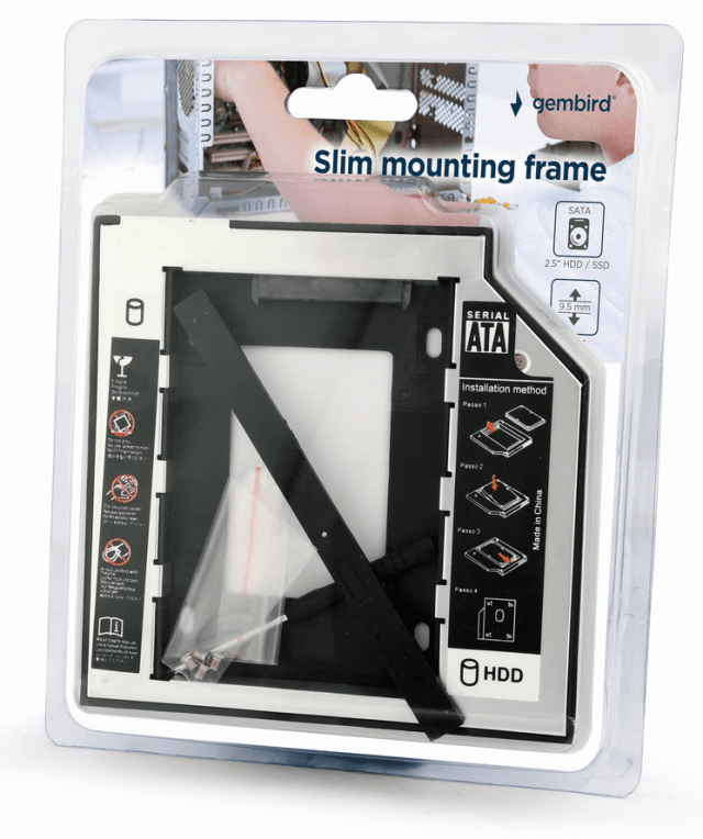 Gembird MF-95-01 panel bahía disco duro 13,3 cm (5.25") Panel de control