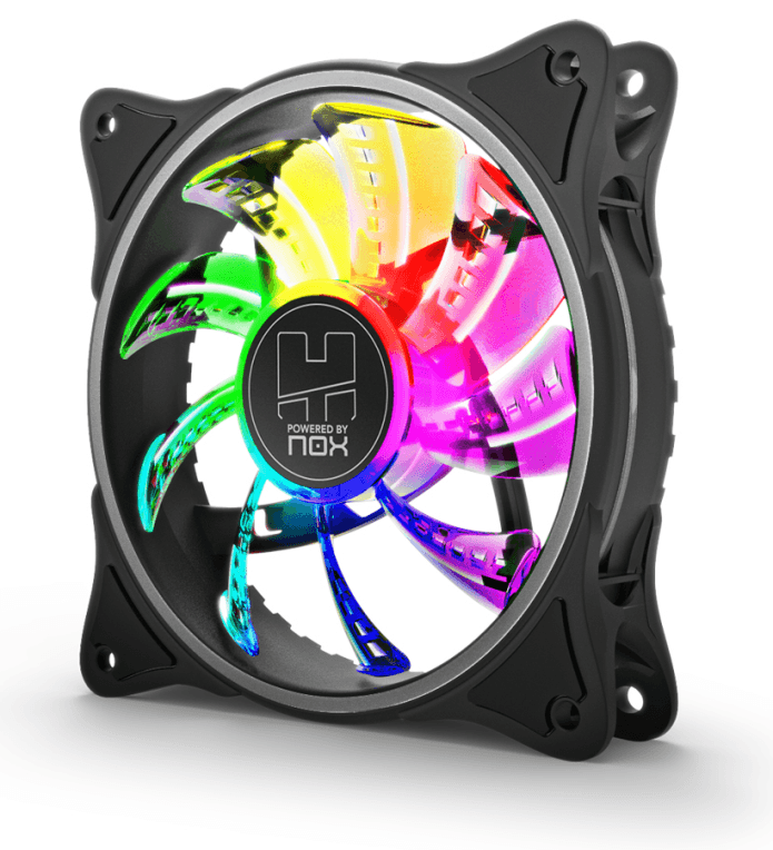 NOX A-Fan Carcasa del ordenador Ventilador 12 cm Negro 1 pieza(s)
