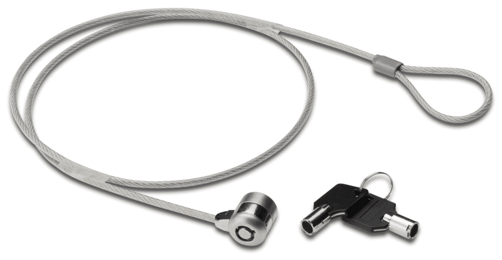 Ewent EW1242 cable antirrobo Negro, Acero inoxidable 1,5 m