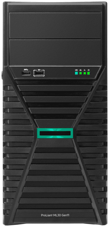 HPE ProLiant ML30 Gen11 E-2436 2.9GHz 6c 1P 1x32GB-U 8SFF MR216i-p 2x480GB SSD 2x800W PS EU Server