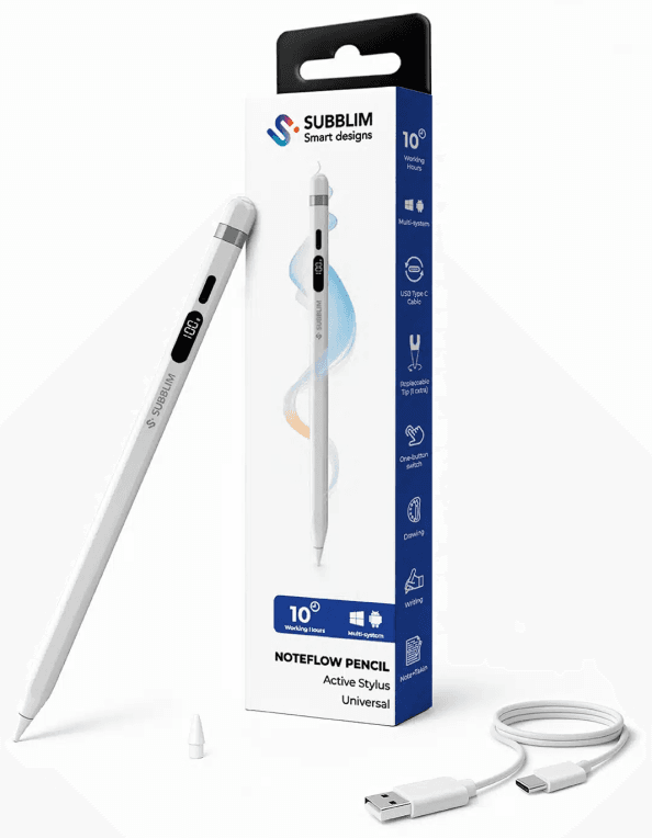 SUBBLIM SUBPEN-UN0001 lápiz digital Blanco
