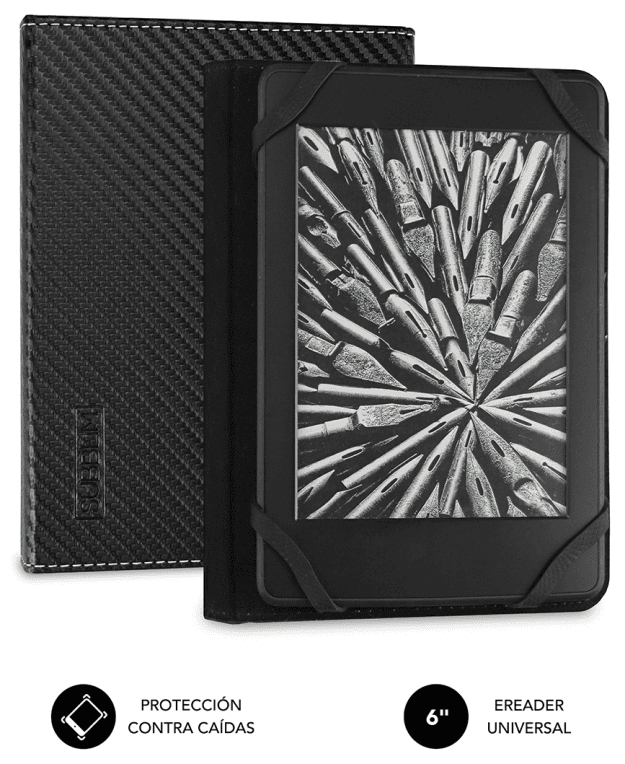 SUBBLIM Funda Libro Electrónico Clever Ebook Case 6" Black