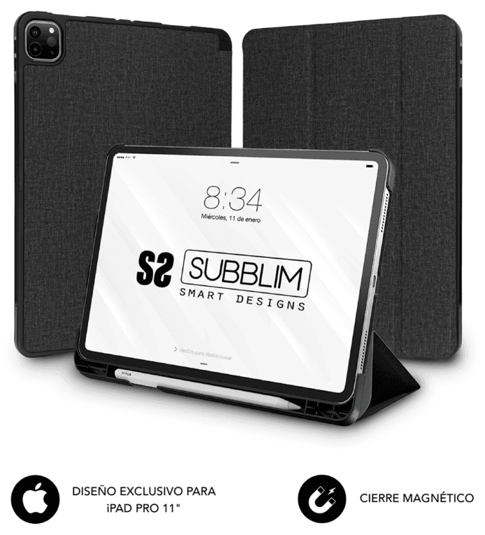 SUBBLIM Funda Tablet Shock Case iPad Pro 11” 2021/20/18 Negro