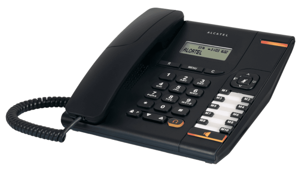 Alcatel Temporis 580 Teléfono DECT/analógico Identificador de llamadas Negro