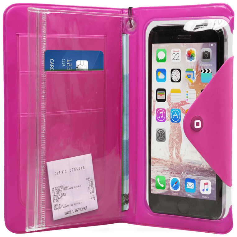 SBS TEWATERBOOK55P funda para teléfono móvil 12,7 cm (5") Funda cartera Rosa