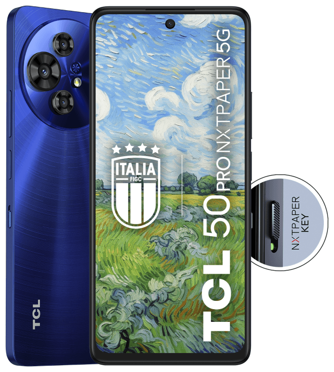 TCL 50 Pro NXTPAPER 5G 17,3 cm (6.8") SIM doble Android 14 USB Tipo C 8 GB 512 GB 5010 mAh Azul