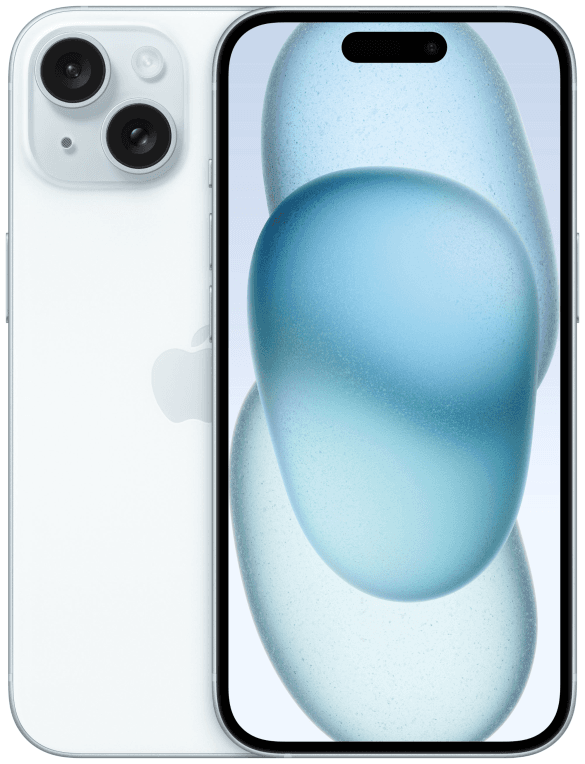 Apple iPhone 15 15,5 cm (6.1") SIM doble iOS 17 5G USB Tipo C 128 GB Azul