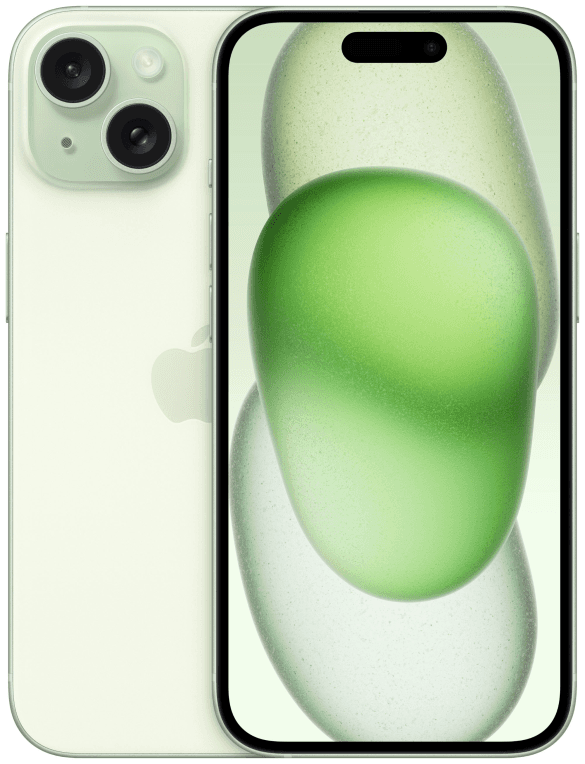 Apple iPhone 15 15,5 cm (6.1") SIM doble iOS 17 5G USB Tipo C 128 GB Verde