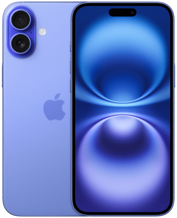 Apple iPhone 16 Plus 17 cm (6.7") SIM doble iOS 18 5G USB Tipo C 128 GB Azul