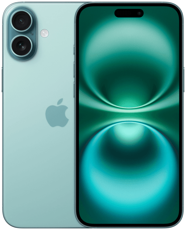 Apple iPhone 16 Plus 17 cm (6.7") SIM doble iOS 18 5G USB Tipo C 512 GB Verde azulado