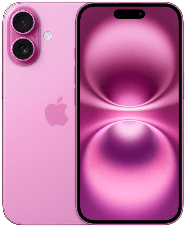 Apple iPhone 16 15,5 cm (6.1") SIM doble iOS 18 5G USB Tipo C 128 GB Rosa