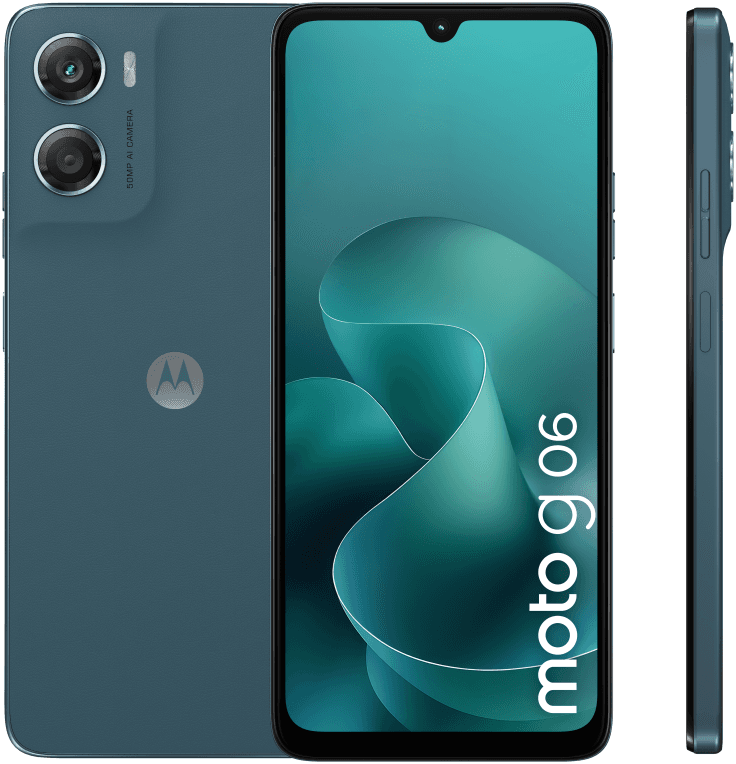 Motorola moto g06 17,5 cm (6.88") SIM doble Android 15 4G USB Tipo C 4 GB 64 GB 5200 mAh Azul