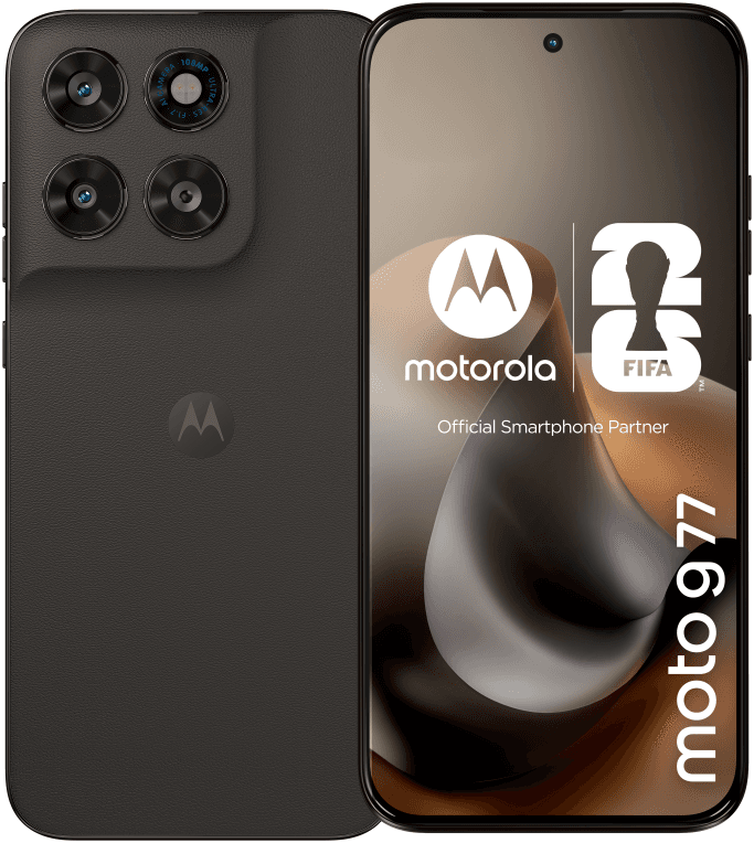 Motorola moto g77 17,3 cm (6.8") Ranura híbrida Dual SIM Android 16.0 5G USB Tipo C 8 GB 256 GB 5200 mAh Negro