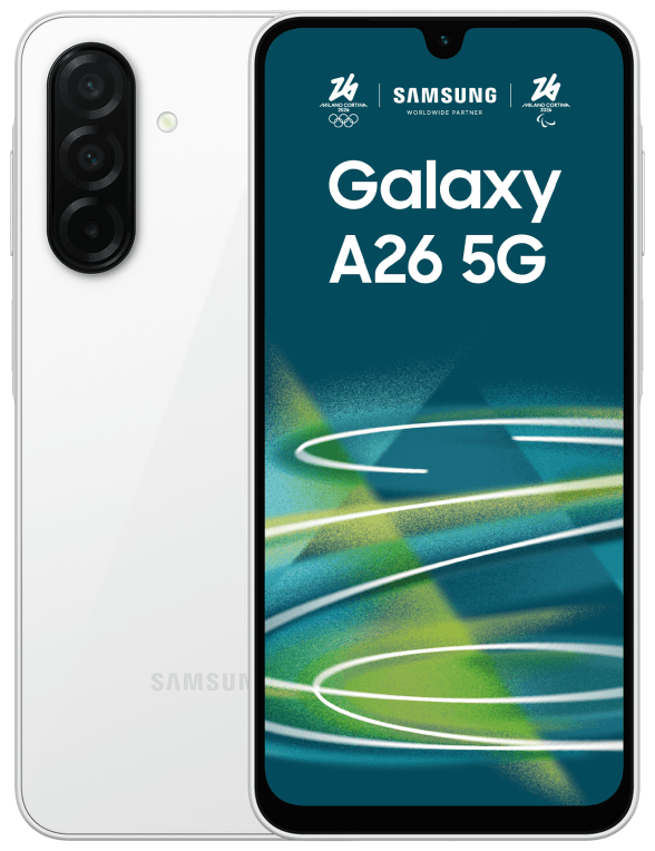 Samsung Galaxy A26 17 cm (6.7") Ranura híbrida Dual SIM Android 15 5G USB Tipo C 6 GB 128 GB 5000 mAh Blanco
