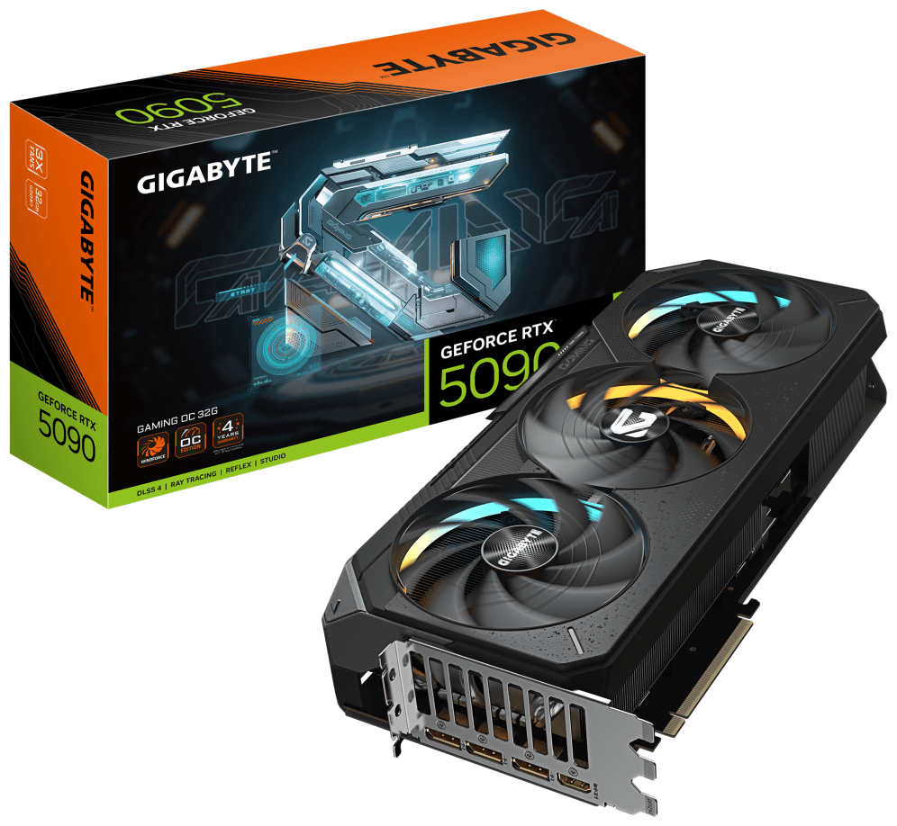 GIGABYTE GeForce RTX 5090 GAMING OC 32G Tarjeta Gráfica - 32GB GDDR7, 512 bits, PCI-E 5.0, 2550MHz Core Clock, 3 x DP 2.1a, 1 x HDMI 2.1b, NVIDIA DLSS 4, GV-N5090GAMING OC-32GD