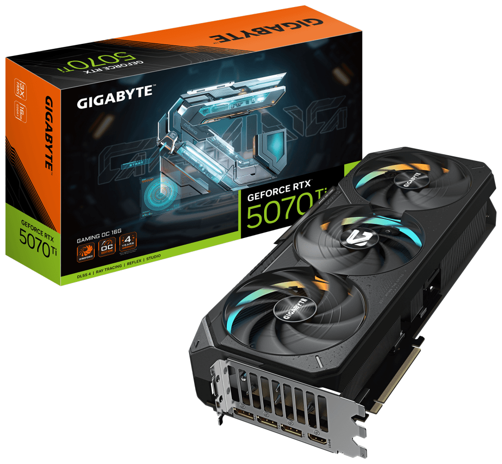 GIGABYTE GeForce RTX 5070 Ti GAMING OC 16G Tarjeta Gráfica