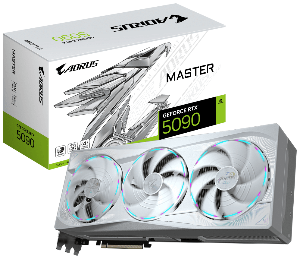 GIGABYTE AORUS GeForce RTX 5090 MASTER ICE 32G Tarjeta Gráfica