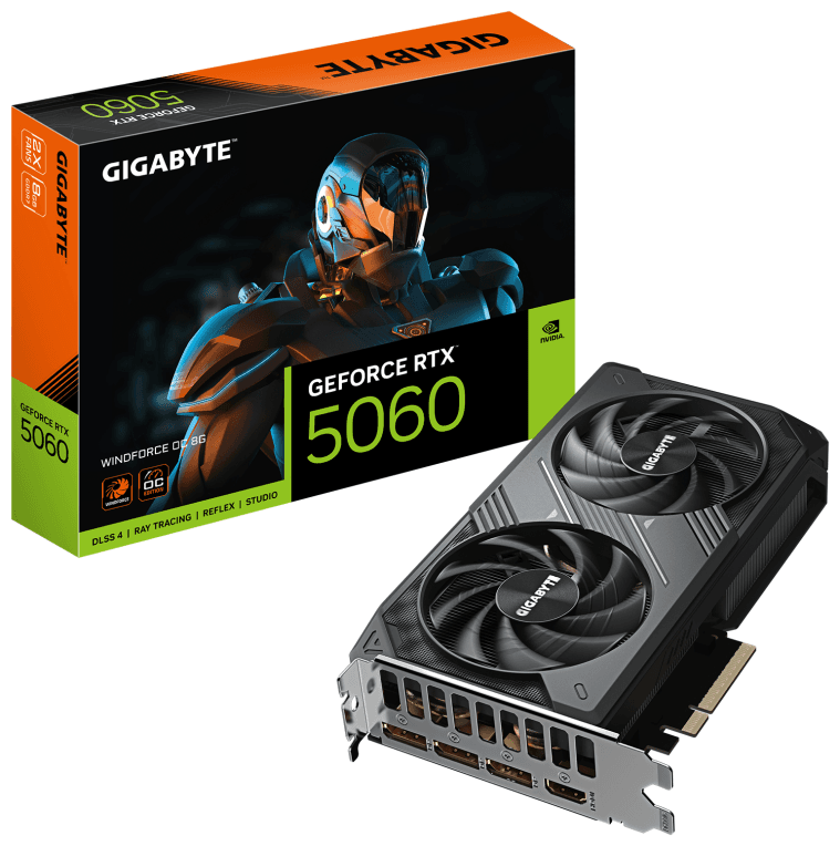 GIGABYTE GeForce RTX 5060 WINDFORCE OC 8G Tarjeta Gráfica