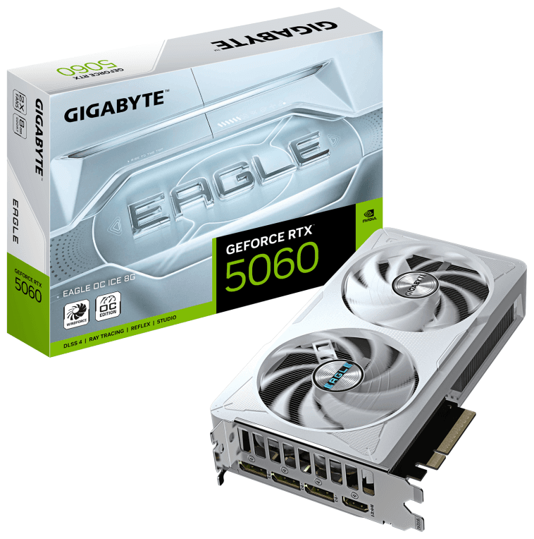 GIGABYTE GeForce RTX 5060 EAGLE OC ICE 8G NVIDIA