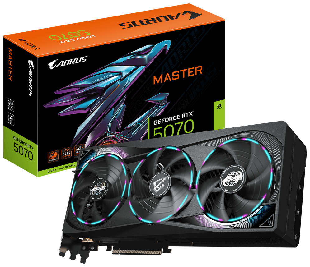 GIGABYTE AORUS GeForce RTX 5070 MASTER 12G