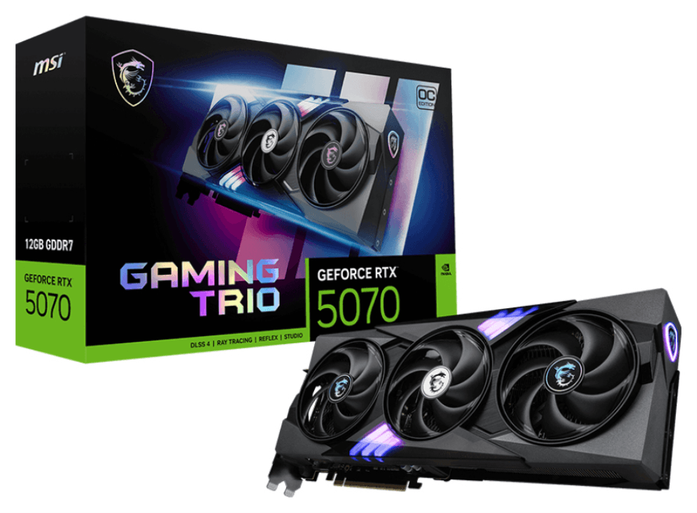 MSI GAMING GeForce RTX 5070 12G TRIO OC NVIDIA 12 GB GDDR7