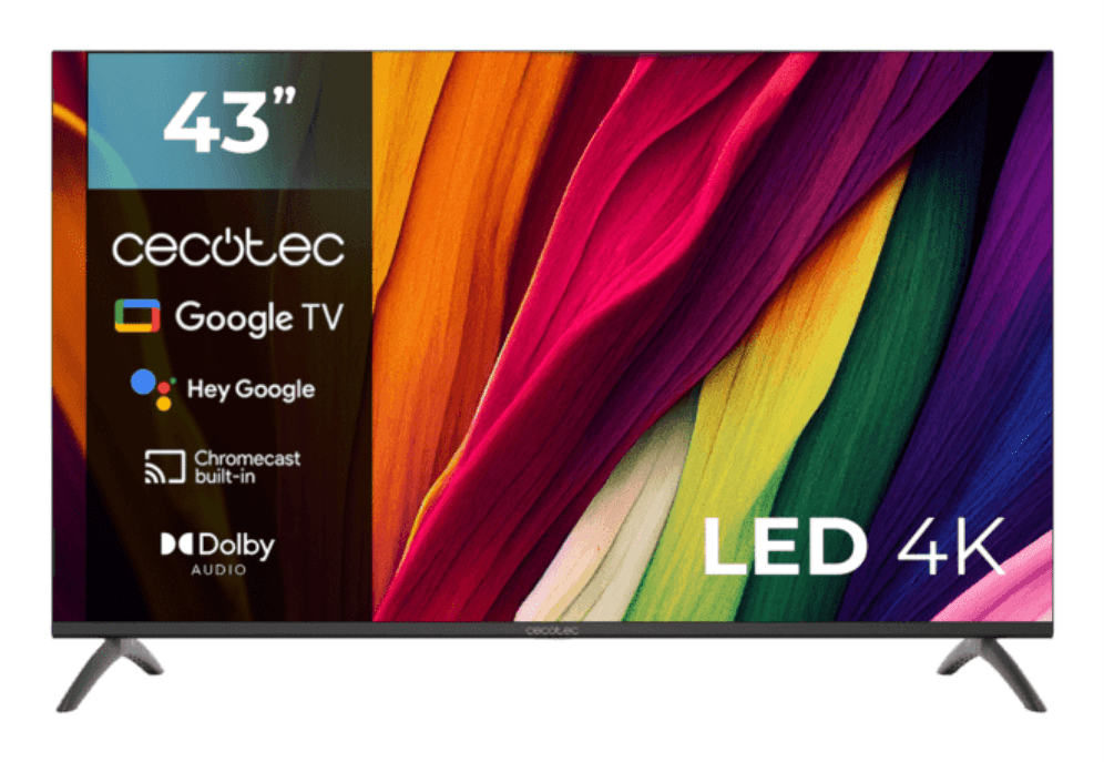Cecotec ALU40043 109,2 cm (43") 4K Ultra HD Smart TV Negro