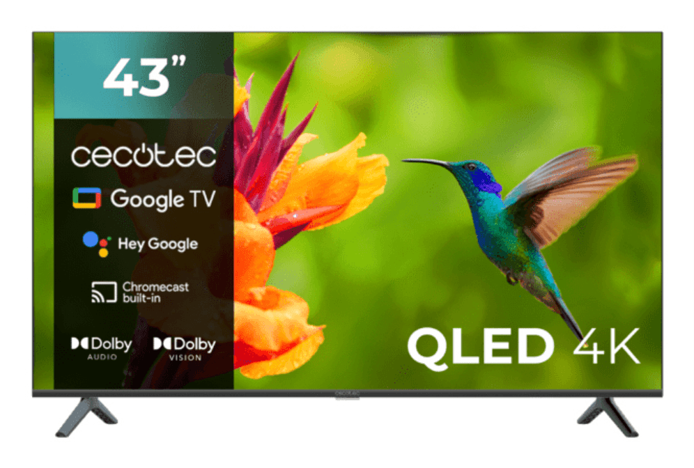 Cecotec 00979 Televisor 109,2 cm (43") 4K Ultra HD Smart TV Wifi Negro