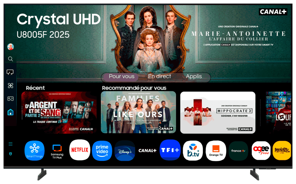 Samsung TU43U8005FU 109,2 cm (43") 4K Ultra HD Smart TV Wifi Negro