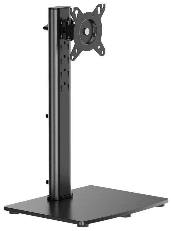 AISENS Soporte de Mesa Con Peana Eco Giratorio e Inclinable para Monitor/TV 12kg de 17-34, Negro