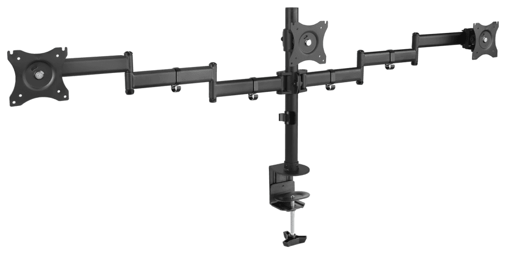 TooQ DB1327TN-B soporte para monitor 68,6 cm (27") Negro Escritorio