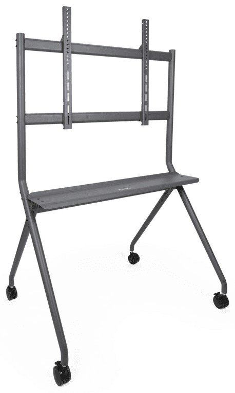 TooQ iSTAND Soporte de Suelo con Ruedas para Pantallas 50"- 86", Gris
