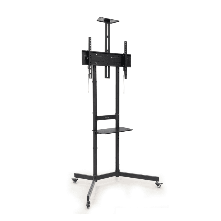 TooQ “NEFERTITI” Soporte de suelo con Ruedas para pantallas de 37”-70”, Negro