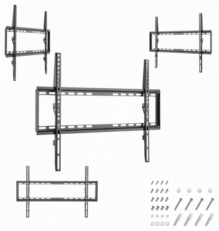 Gembird WM-70F-03 soporte para TV 177,8 cm (70") Negro