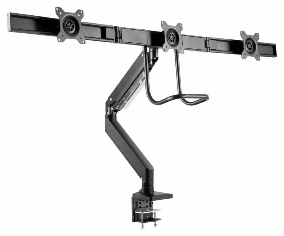 Gembird MA-DA3-03 soporte para monitor 68,6 cm (27") Escritorio Negro