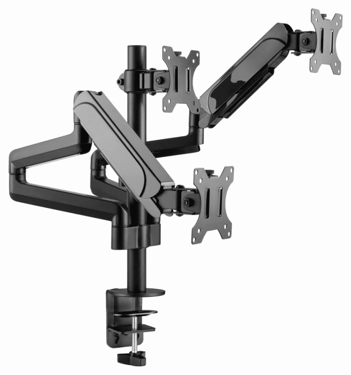 Gembird MA-DA3-01 soporte para monitor 68,6 cm (27") Escritorio Negro