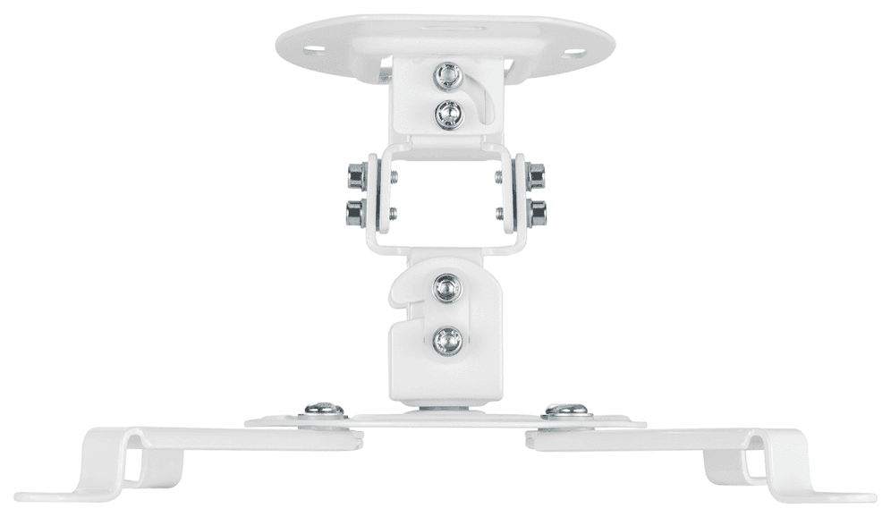 AISENS Soporte Universal Giratorio, Inclinable de Techo para Proyector 13.5Kg, Blanco