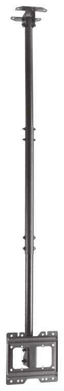 AISENS Soporte de techo giratorio, inclinable, extensible para monitor/TV 50kg de 23”-43”, Negro