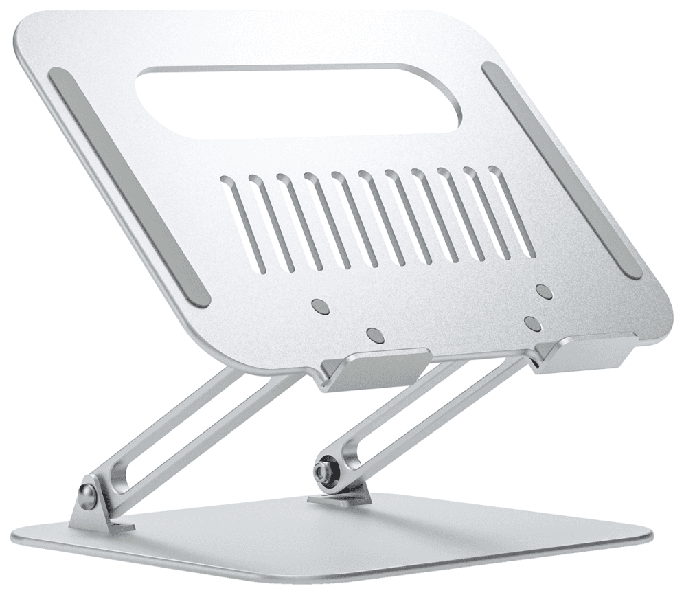 AISENS Soporte de Sobremesa XL 10-17 Ajustable para Portatil / Tablet, Plata