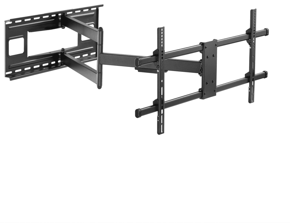 AISENS Soporte Pro Giratorio, Inclinable Y Nivelable Para Monitor/tv 50kg De 43-80, Negro