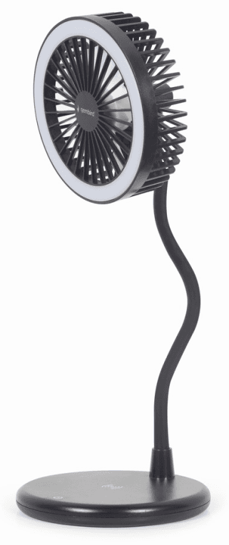 Gembird TA-WPC10-LEDFAN-01 ventilador Negro