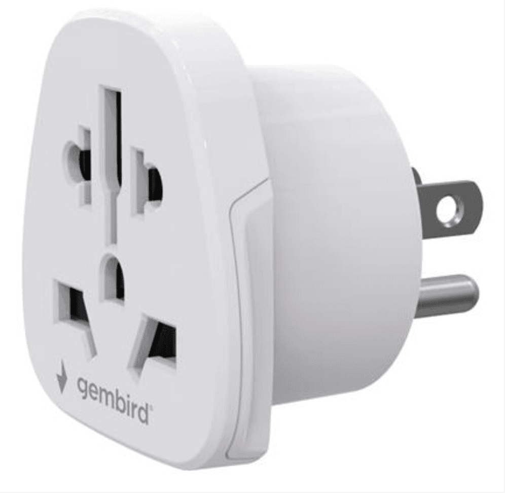 Gembird A-AC-USMINTF adaptador de enchufe eléctrico Tipo B Universal Blanco