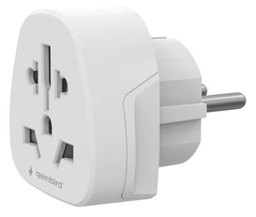Gembird A-AC-EUMINTF adaptador de enchufe eléctrico Tipo C (Europlug) Universal Blanco