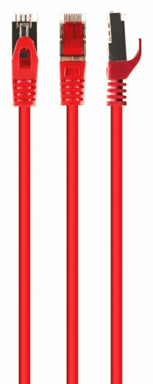 Gembird PP6A-LSZHCU-R-0.25M cable de red Rojo 0,25 m Cat6a S/FTP (S-STP)