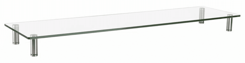 Gembird MS-TABLE-GL-01 soporte para TV Transparente