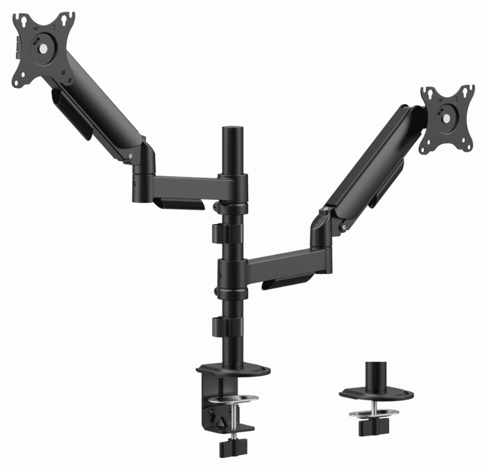 Gembird MA-DA2P-02 soporte para monitor 81,3 cm (32") Escritorio Negro