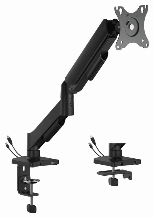 Gembird MA-DA1U-01 soporte para monitor 81,3 cm (32") Escritorio Negro