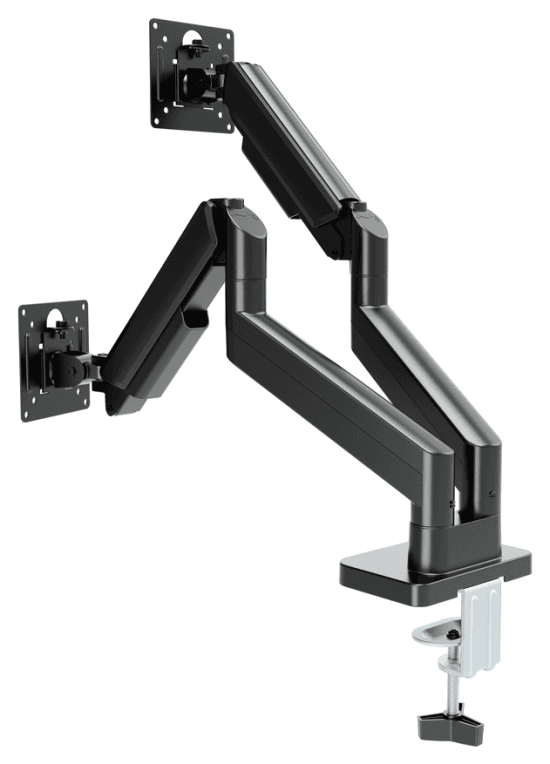 Gembird MA-DA2-06 soporte para monitor 81,3 cm (32") Escritorio Negro