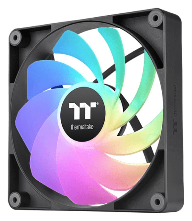 Thermaltake CT120 Reverse ARGB Carcasa del ordenador Ventilador 12 cm Negro 2 pieza(s)