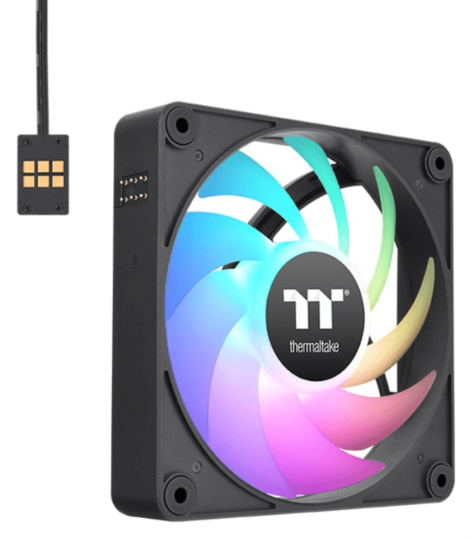 Thermaltake CT120 EX ARGB Carcasa del ordenador Ventilador 12 cm Negro, Blanco 3 pieza(s)